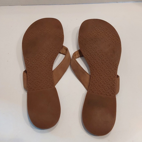 Tory Burch Women's Brown Leather Sandals Size 8 PRE-OWNED - Picture 4 of 4